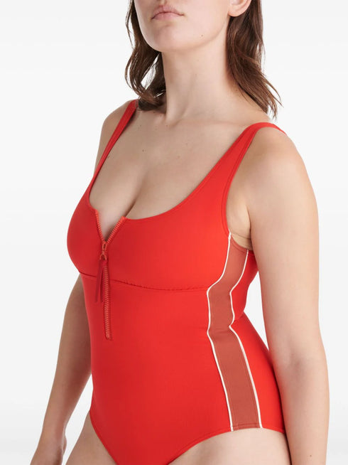 Tribune square-neck swimsuit
